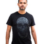Unisex Matte Black Skull T-Shirt